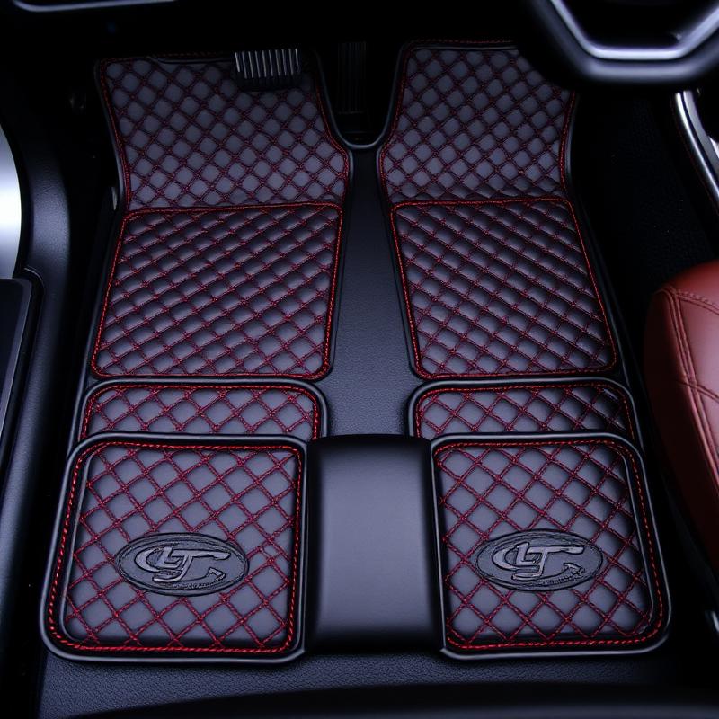 Diamond-Stitched Floor Mats